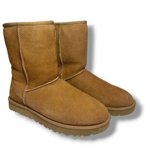 UGG Classic Women's Short II Mid-Calf Sheepskin Boots CHESTNUT US 9 EU 40